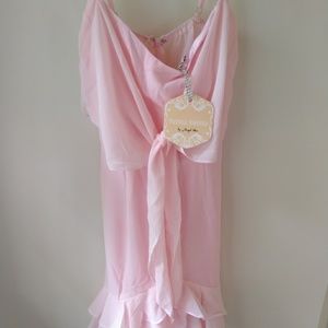 Selfie Leslie Bellasario Bow Front Ruffle Dress